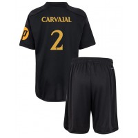 Real Madrid Daniel Carvajal #2 3rd trikot Kinder 2023-24 Kurzarm (+ Kurze Hosen)